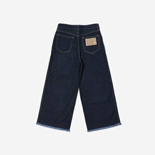 G-FRANCOのレディースジーンズ、WIDE FIT（ワイドフィット）Indigo（インディゴ）の背面からの全体図