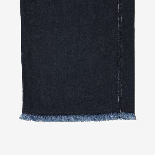 G-FRANCOのレディースジーンズ、WIDE FIT（ワイドフィット）Indigo（インディゴ）の裾