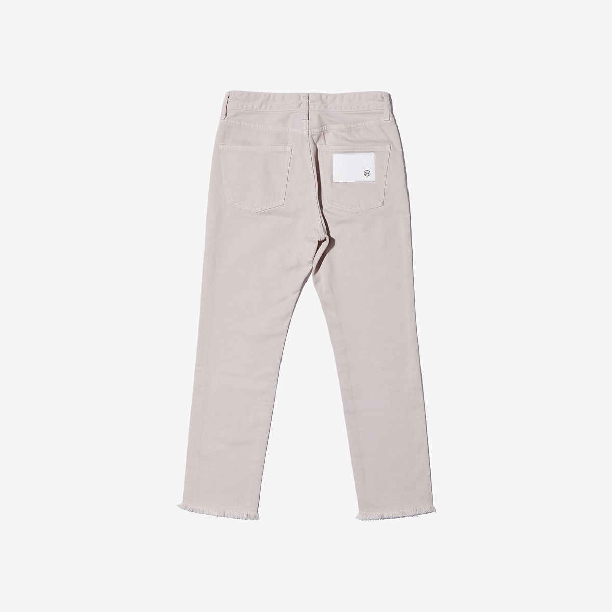 G-FRANCOのレディースジーンズ、COLOR DENIM（カラーデニム）Pink（ピンク）の背面からの全体図