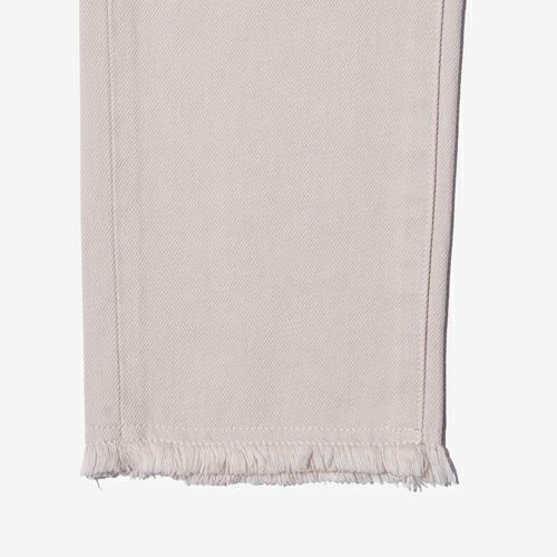 G-FRANCOのレディースジーンズ、COLOR DENIM（カラーデニム）Pink（ピンク）の裾