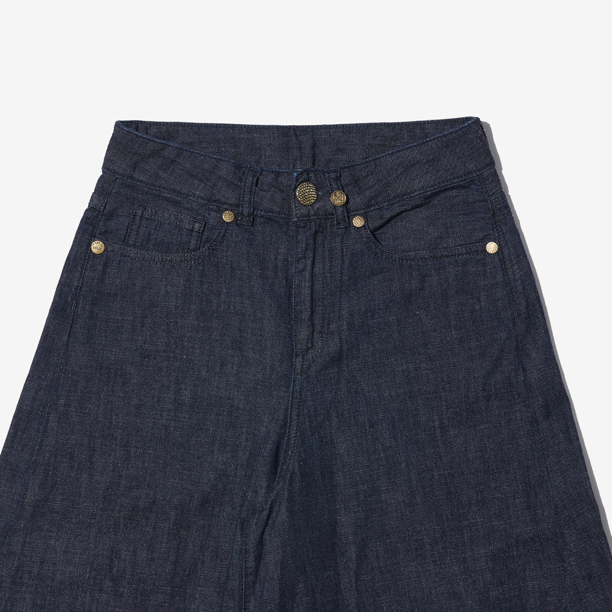 G-FRANCOのレディースジーンズ、DIANA（ディアナ）Indigo（インディゴ）の正面からのアップ