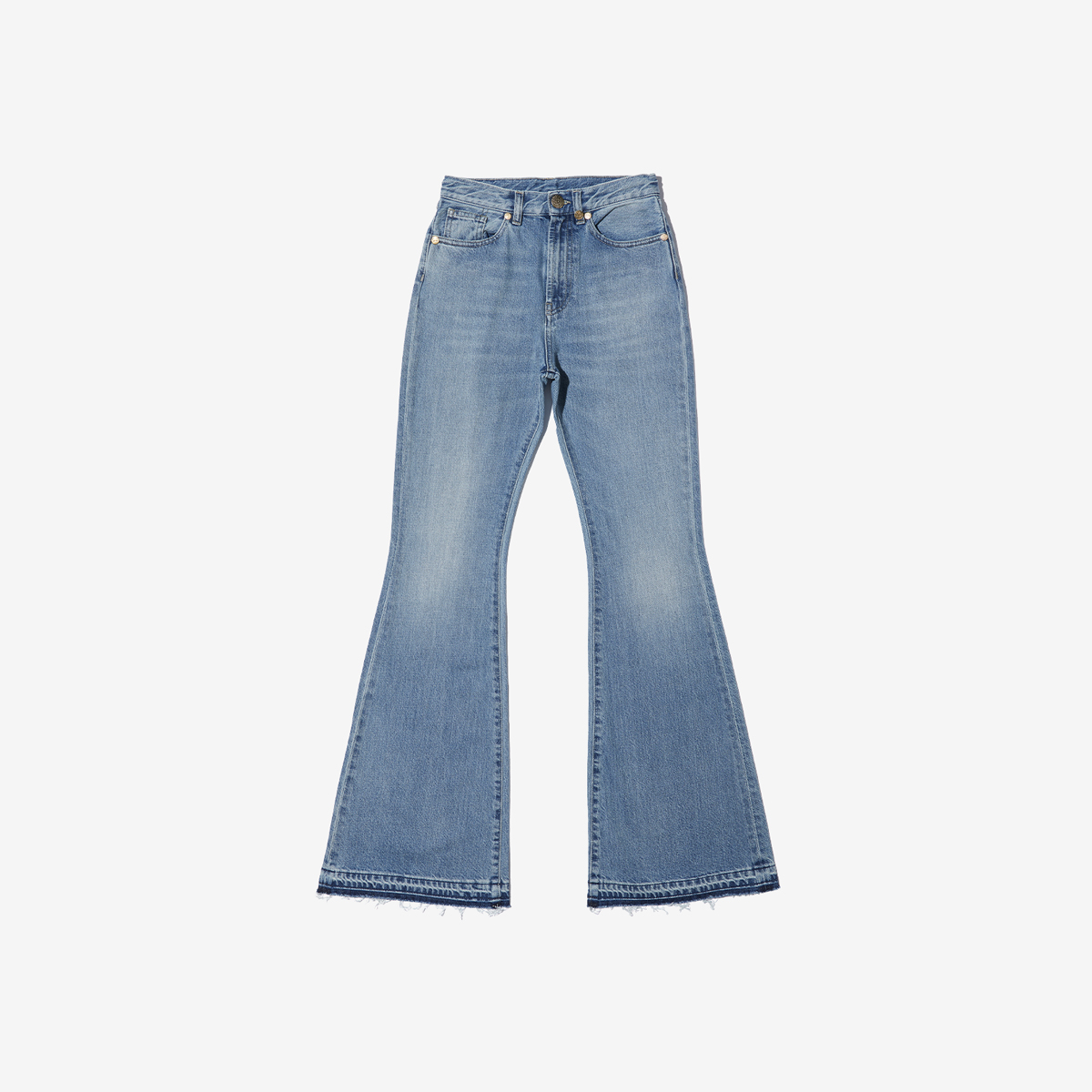 G-FRANCOのレディースジーンズ、MINERVA（ミネルヴァ）Light Blue（ライトブルー）の正面からの全体図