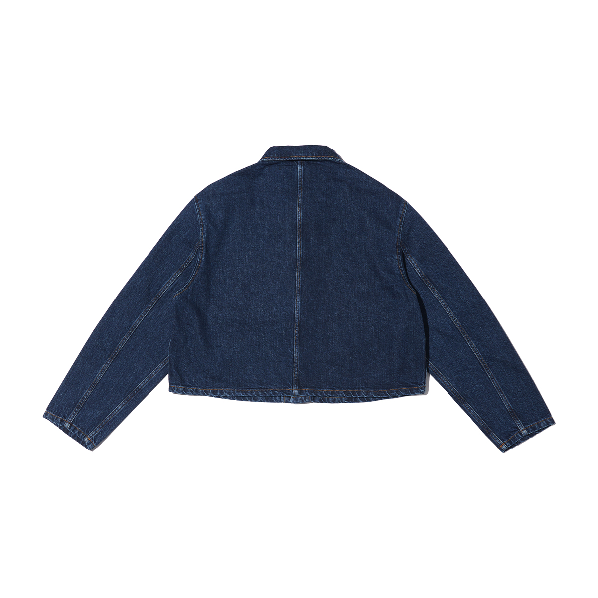 G-FRANCOのレディースデニムジャケット、CERERE（チェレーレ）Indigo（インディゴ）の背面からの全体図