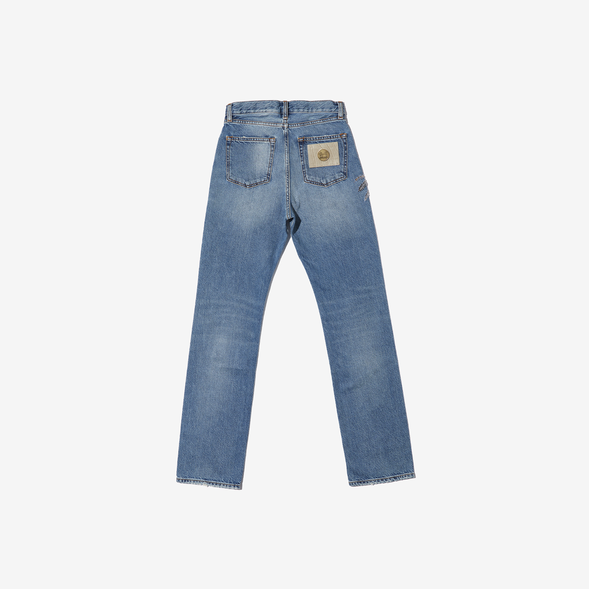 G-FRANCOのレディースジーンズ、VENERE EMB.（ヴェネレ）Light Blue（ライトブルー）の背面からの全体図