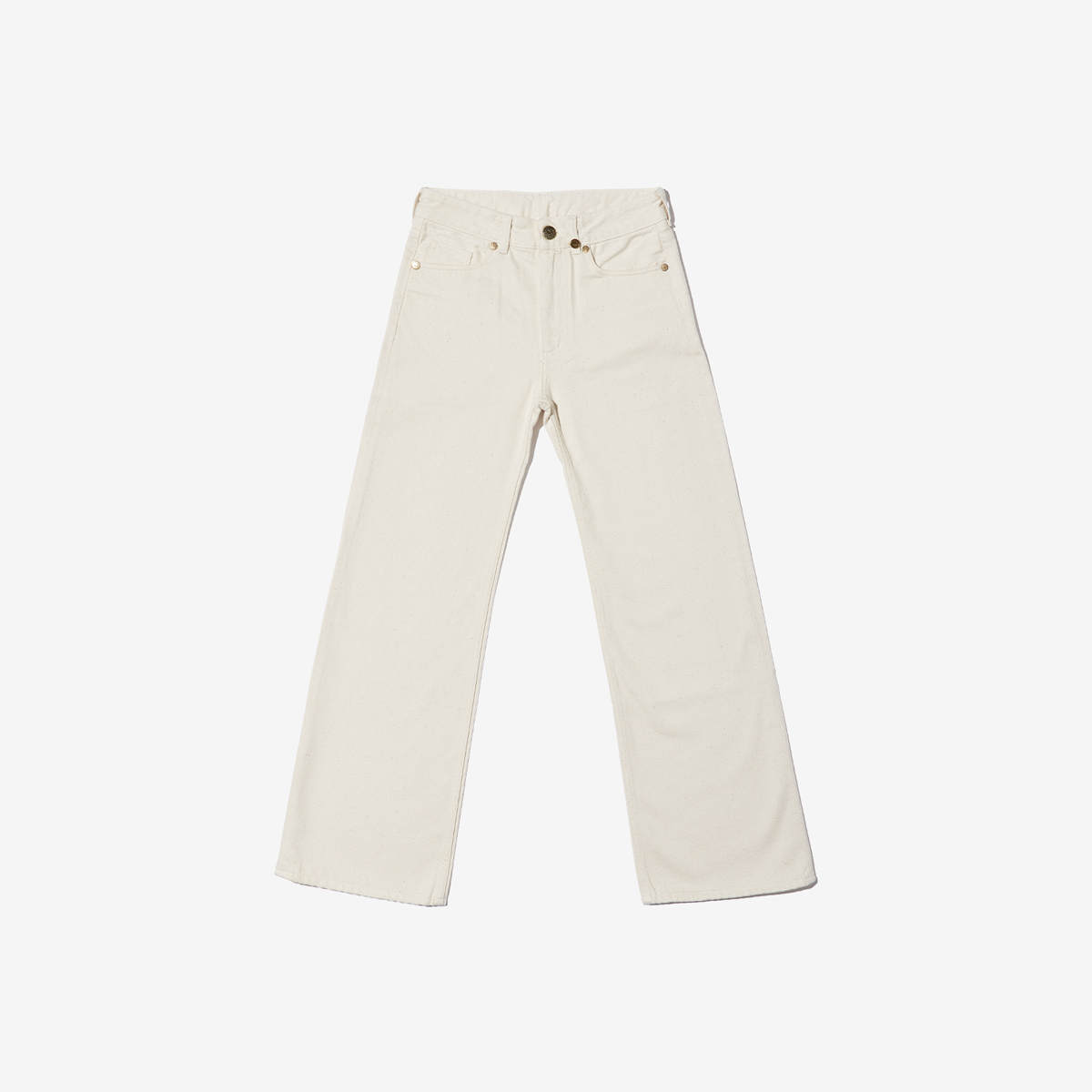 G-FRANCOのレディースジーンズ、ATHENA（アテナ）Beige（ベージュ）の正面からの全体図