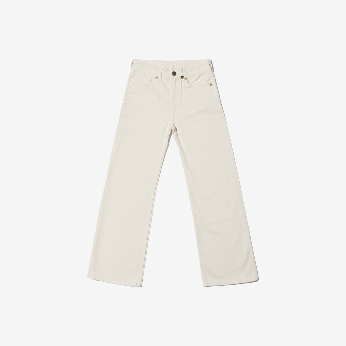 G-FRANCOのレディースジーンズ、ATHENA（アテナ）Beige（ベージュ）の正面からの全体図