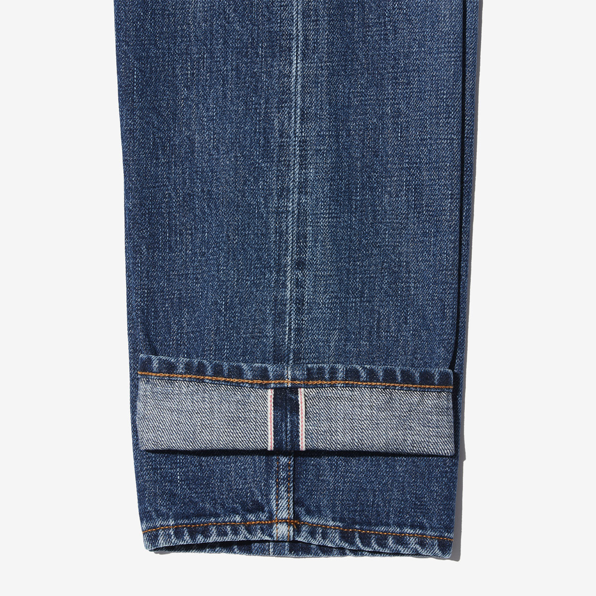 G-FRANCOのメンズジーンズ、GIOVE(ジョーべ)のProcida Blue（プロシダブルー）の裾