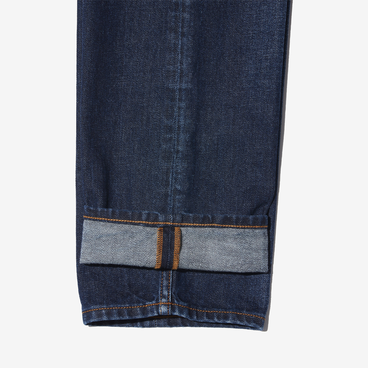 G-FRANCOのメンズジーンズ、GIOVE(ジョーべ)のVULCANO BLUE（ヴォルカノブルー）の裾