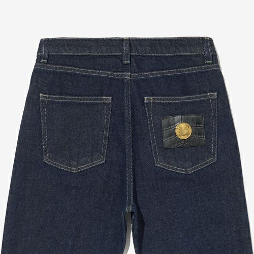 G-FRANCOのレディースジーンズ、VENERE（ヴェネレ）Naples Blue（ナポリブルー）の背面からのアップ