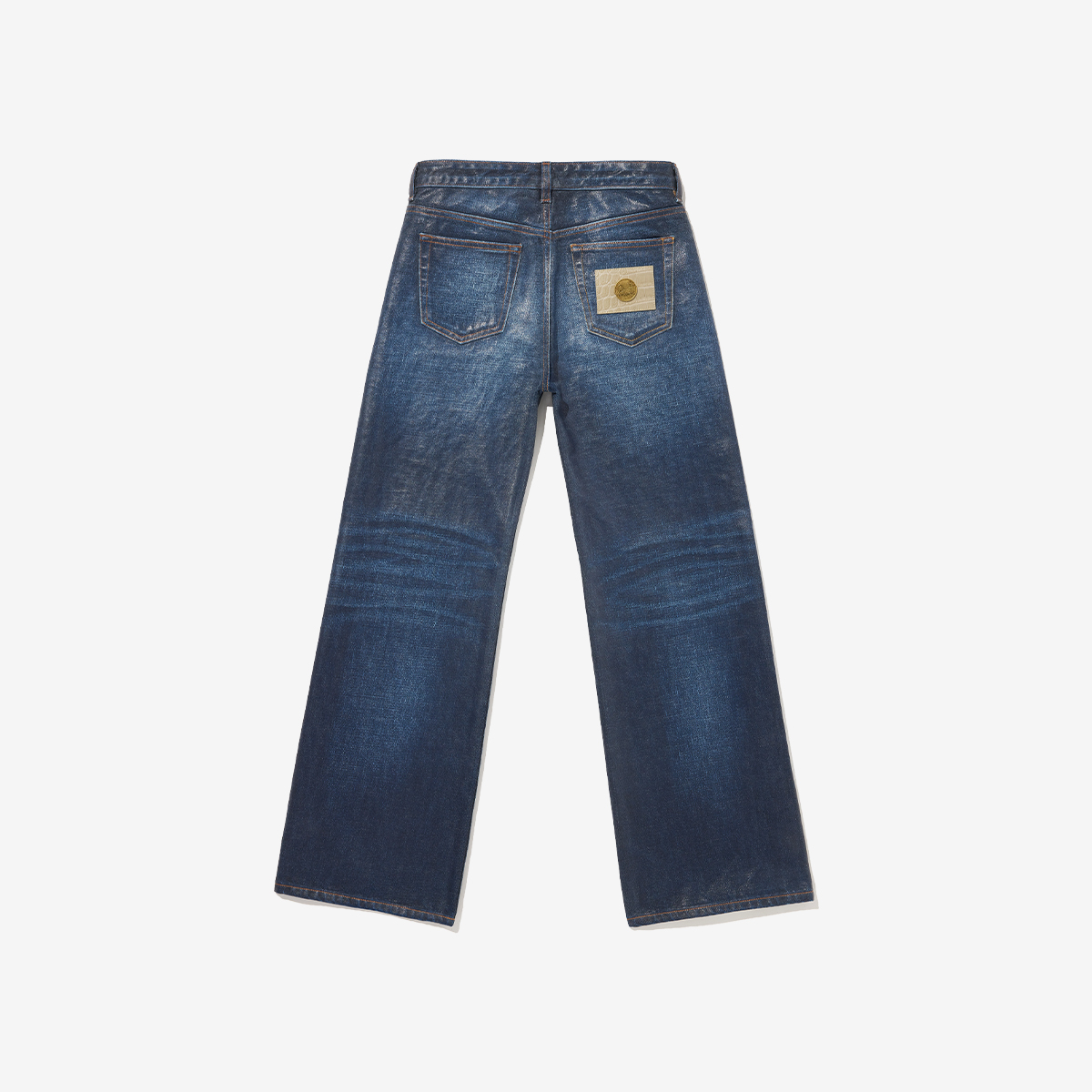 G-FRANCOのレディースジーンズ、ATHENA（アテナ）Milan Blue（ミラノブルー）の背面からの全体図