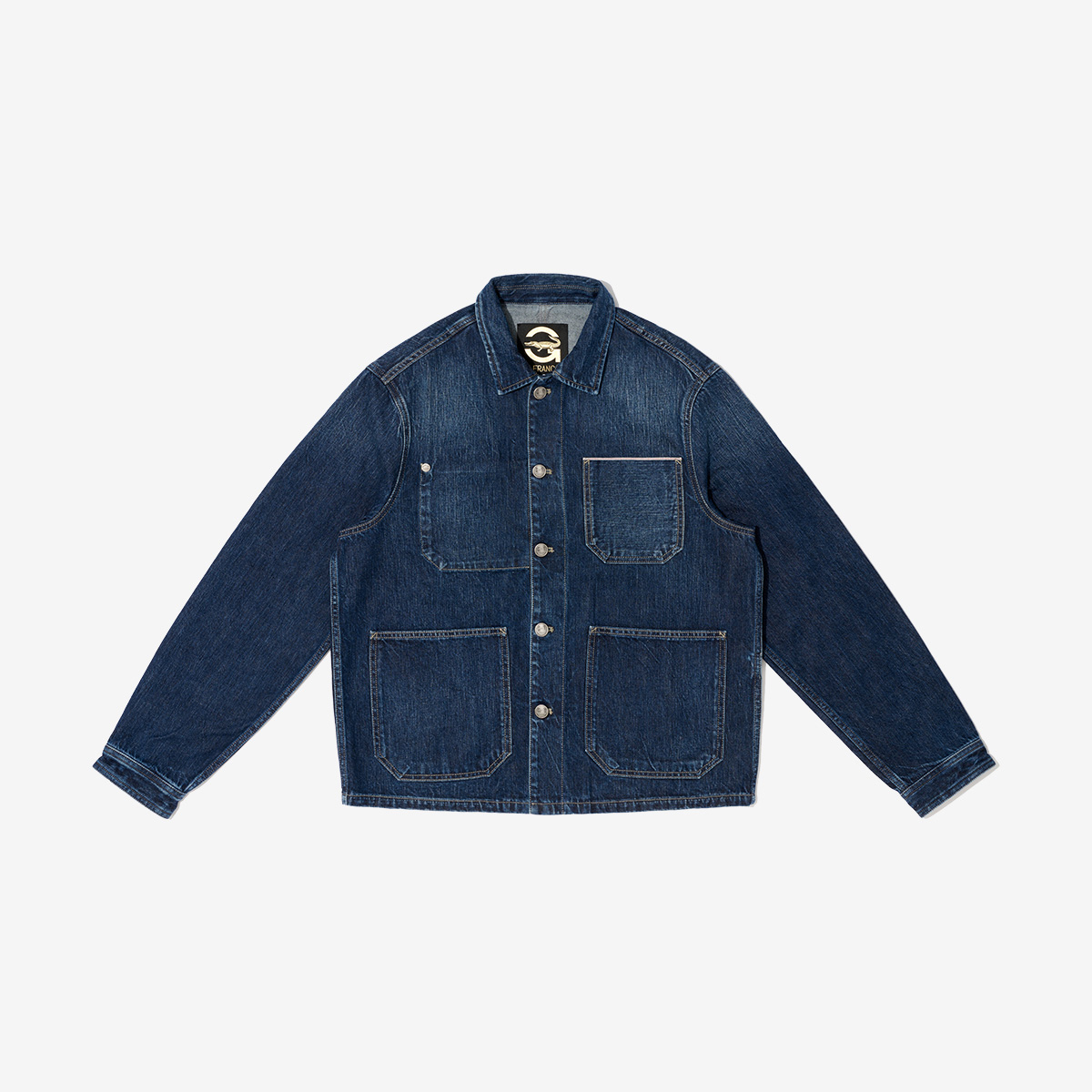 G-FRANCOのメンズデニムジャケット、正面からの画像