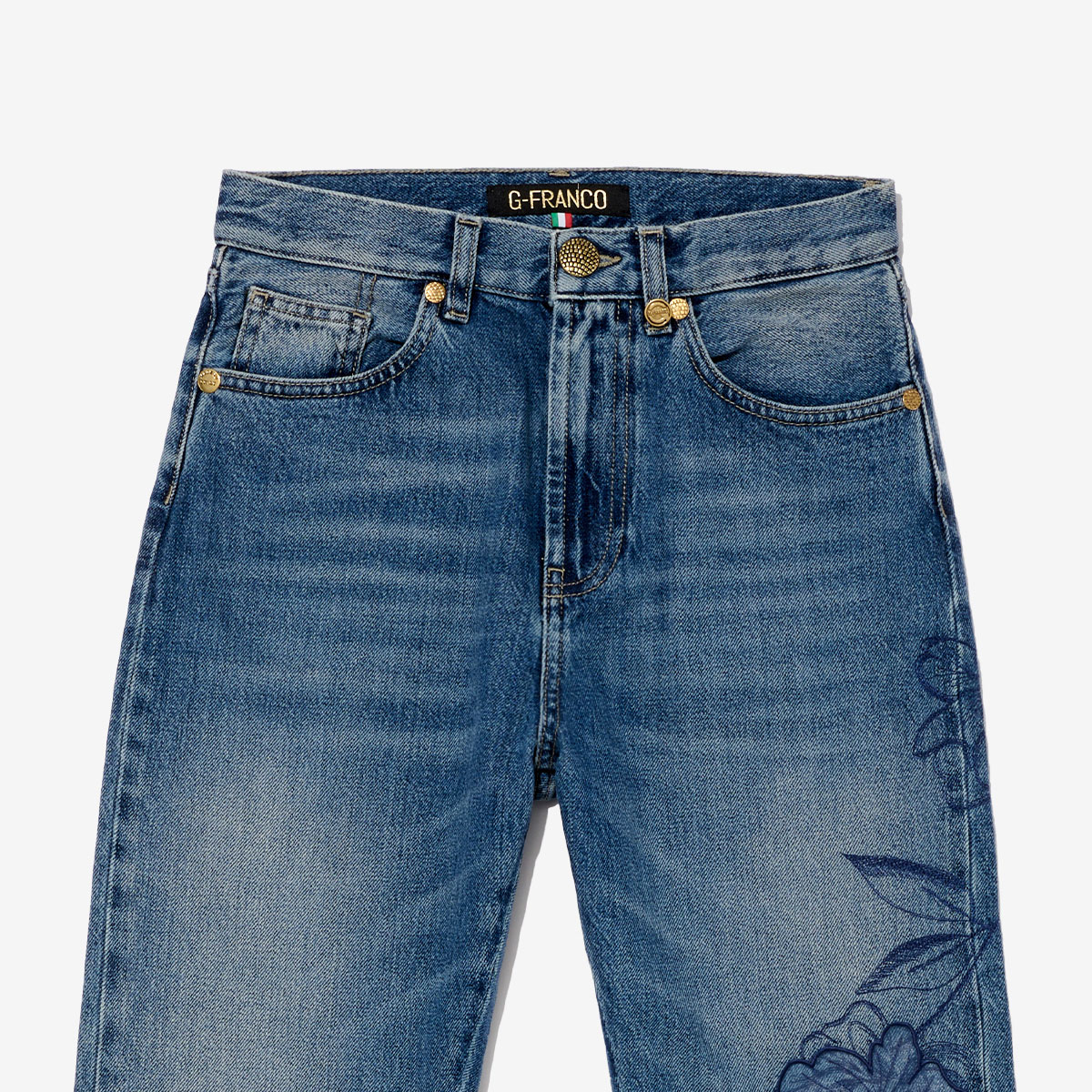 G-FRANCOのウィメンズデニムVENEREベネレの正面アップの画像