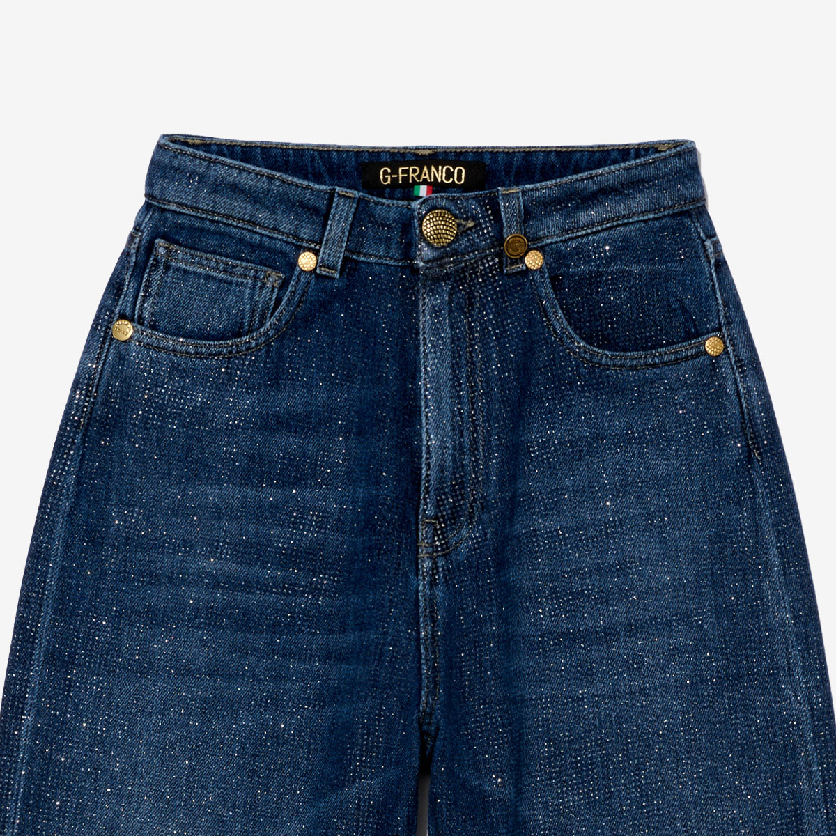 G-FRANCOのウィメンズデニムFATUAファトゥアの正面アップの画像