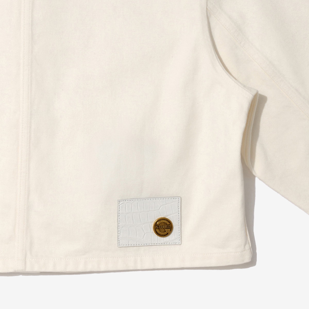 G-FRANCI ウィメンズデニムジャケット。後革タグの画像